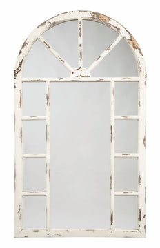 52"H x 30"W Divakar Accent Mirror Antique White
