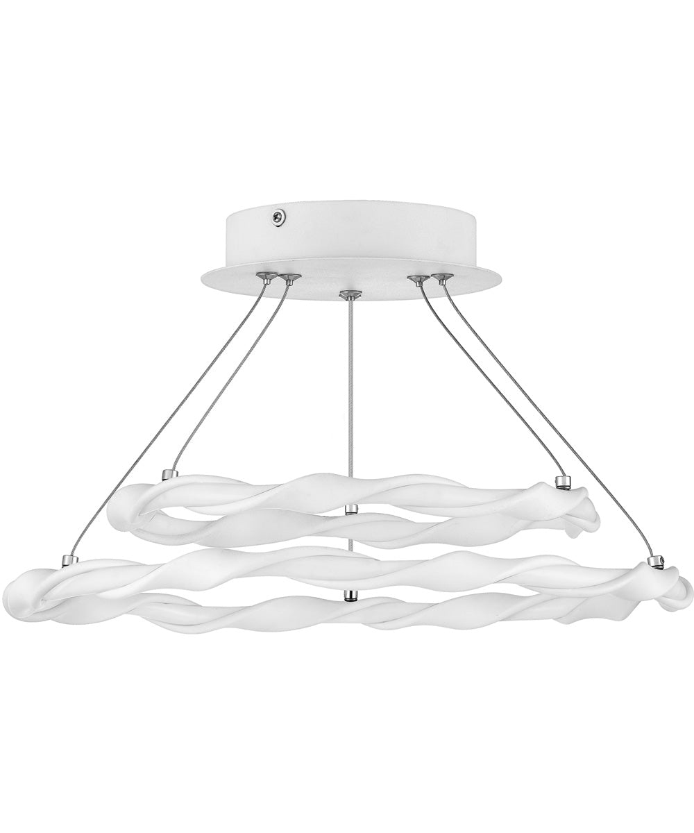 Finale  Semi Flush Mount White Lustre