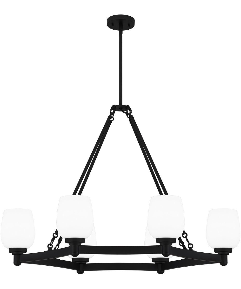 Penning Medium 6-light Island Light Matte Black