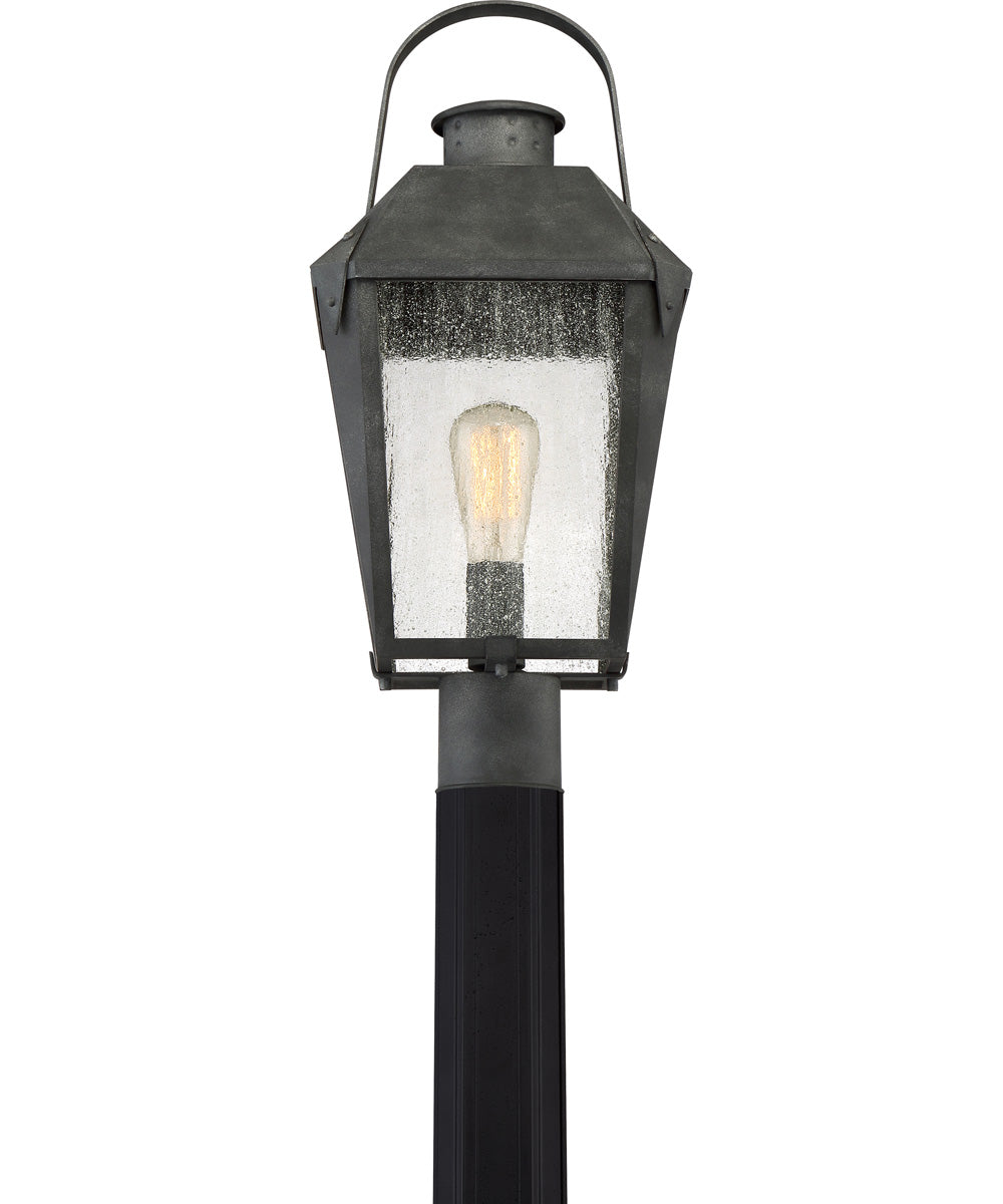 Carriage Large 1-light Outdoor Post Light Mottled Black