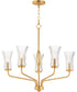 Camelot 5-Light Chandelier Natural Aged Brass