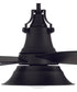 52" Union 1-Light Ceiling Fan Flat Black