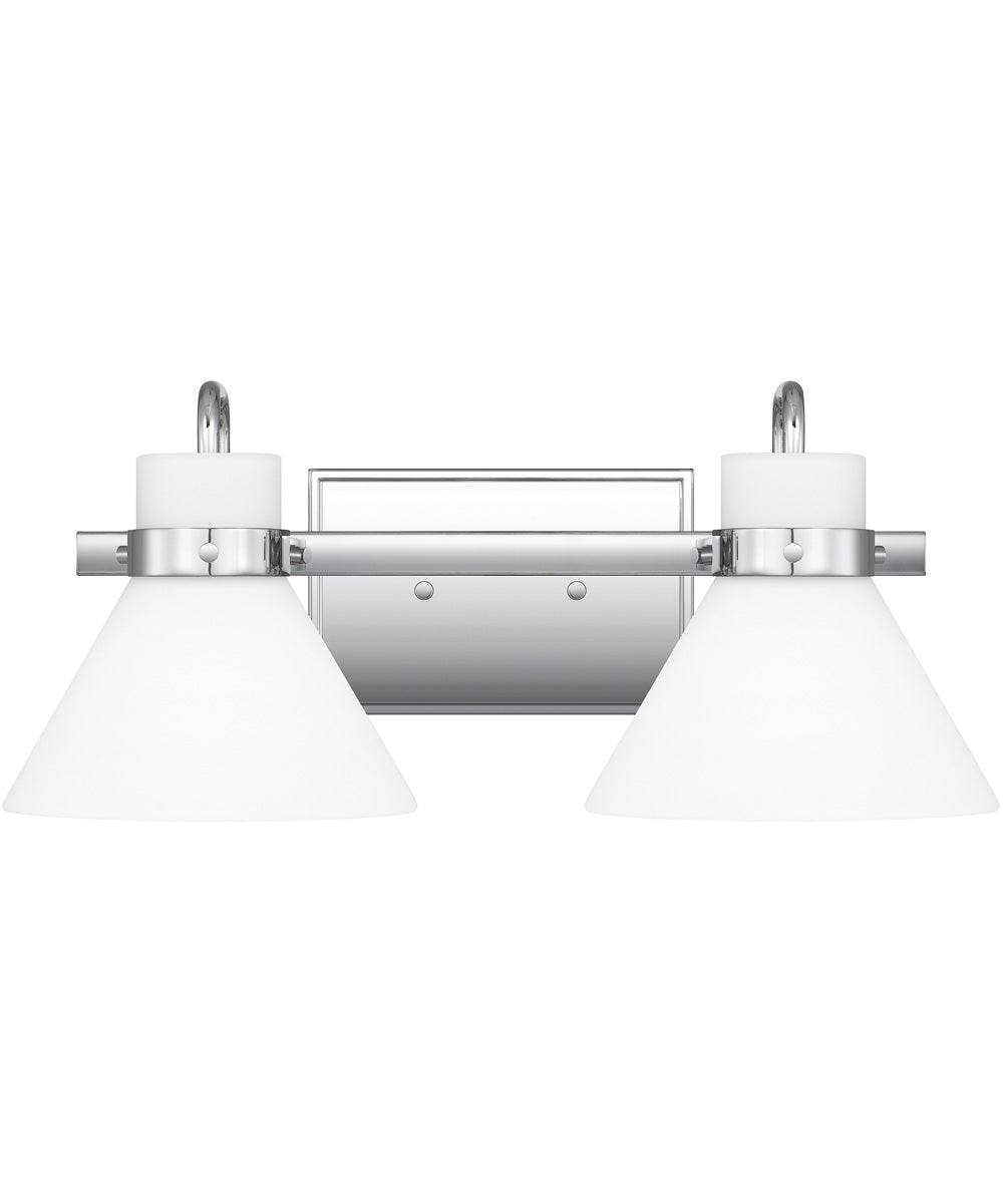 Regency Medium 2-light Bath Light Polished Chrome