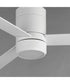 Tanker 52 inch 3-Blade Hugger Fan w LED Light Kit Matte White