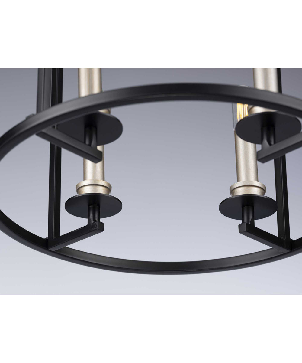 Seneca 4-Light Farmhouse Pendant Light Matte Black