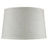16"W 1 Light Swag Plug-In Pendant  Shallow Drum Textured Oatmeal Shade White Cord