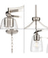 Parkhurst 3-Light New Traditional Clear Glass Chandelier Light Brushed Nickel