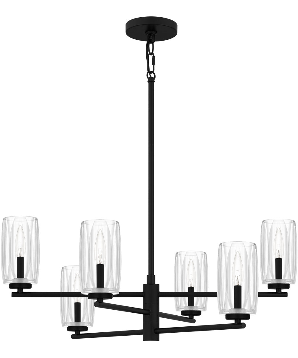 Cunningham 6-light Chandelier Matte Black