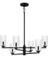 Cunningham 6-light Chandelier Matte Black