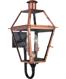 Rue De Royal Large 2-light Outdoor Wall Light Aged Copper