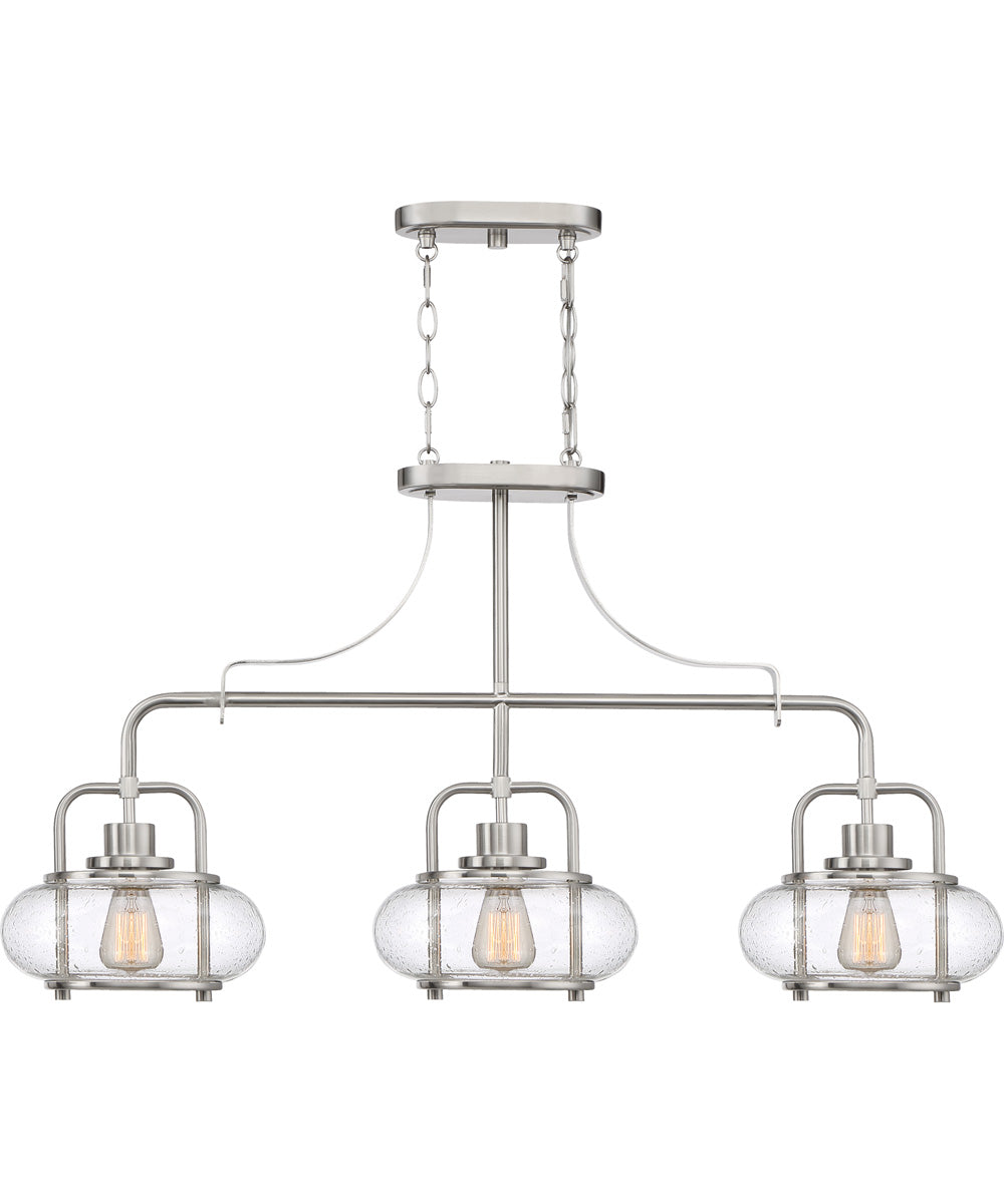 Trilogy 3-light Island Light Brushed Nickel