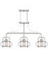 Trilogy 3-light Island Light Brushed Nickel