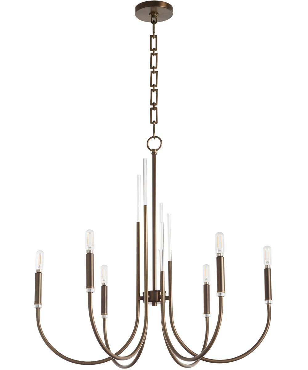 SUMMIT 6-light Chandelier Dark Brass