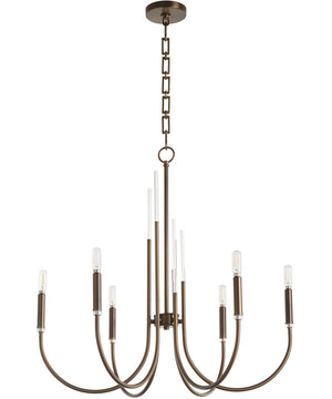 SUMMIT 6-light Chandelier Dark Brass