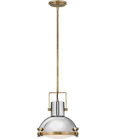 Nautique 1-Light Medium Pendant in Heritage Brass