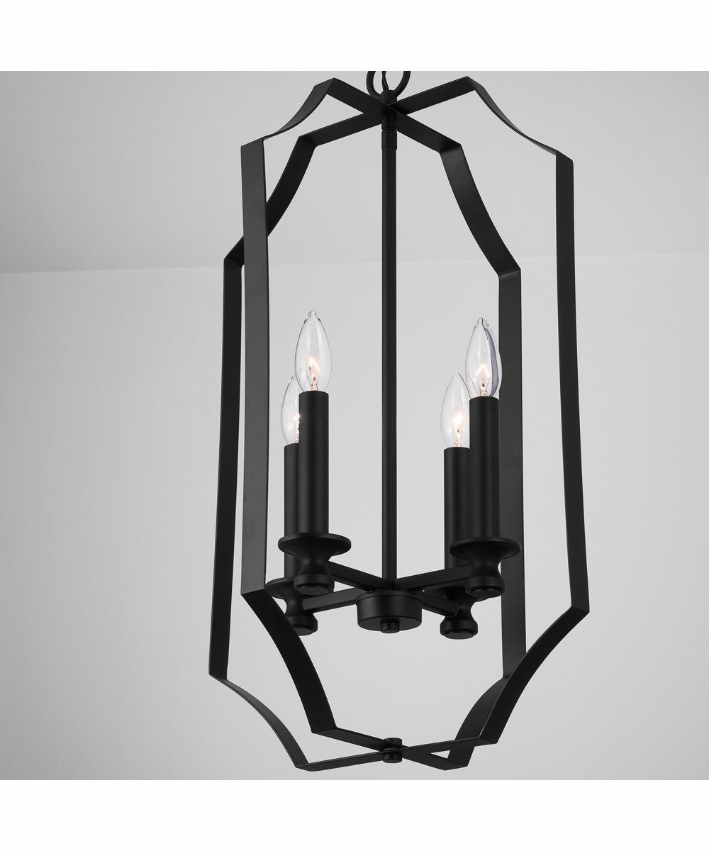 Myles 4-Light Foyer Matte Black