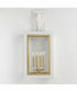 Neoclass 4-Light Outdoor Wall Sconce White/Gold