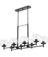 Lyon 8-light Chandelier Matte Black