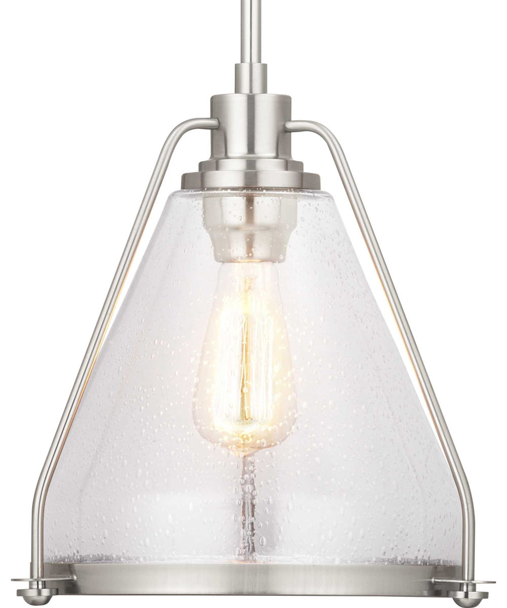 Range 1-Light Pendant Brushed Nickel