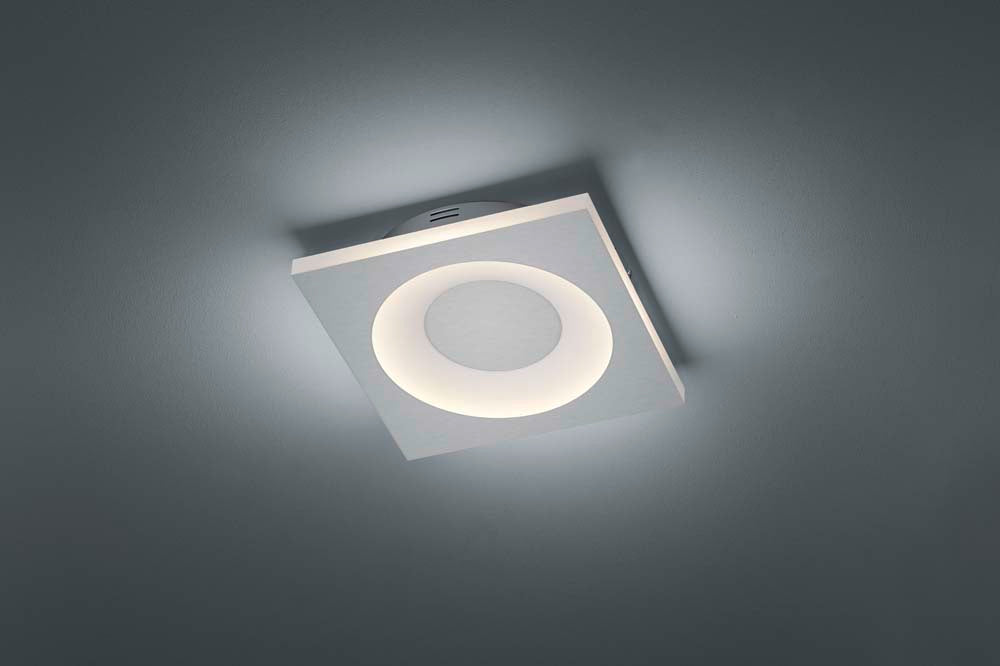 12"W Atlanta LED Ceiling Light Nickel-Matte