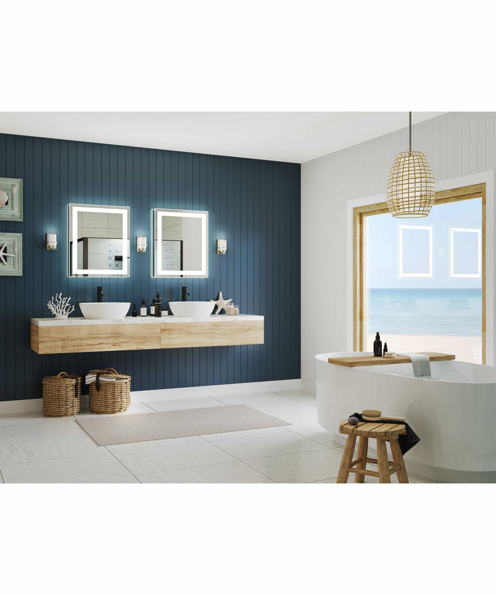 Reiss 1-Light Modern Farmhouse Vanity Light Brushed Nickel