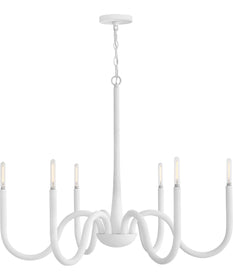 Maris 6-Light Large Chandelier in Textured Plaster