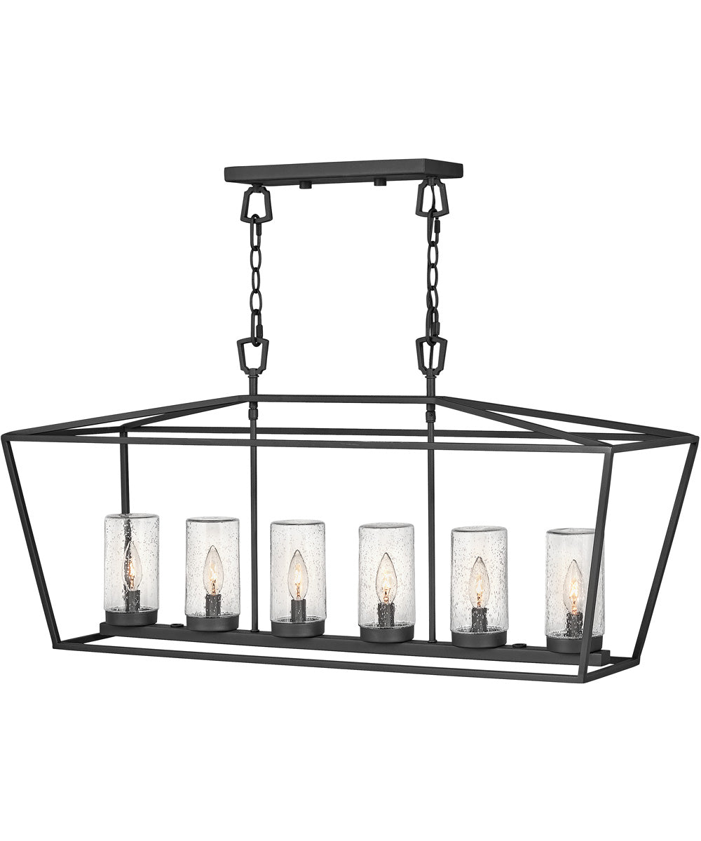 Alford Place 6-Light LED Outdoor Linear 12v in Museum Black