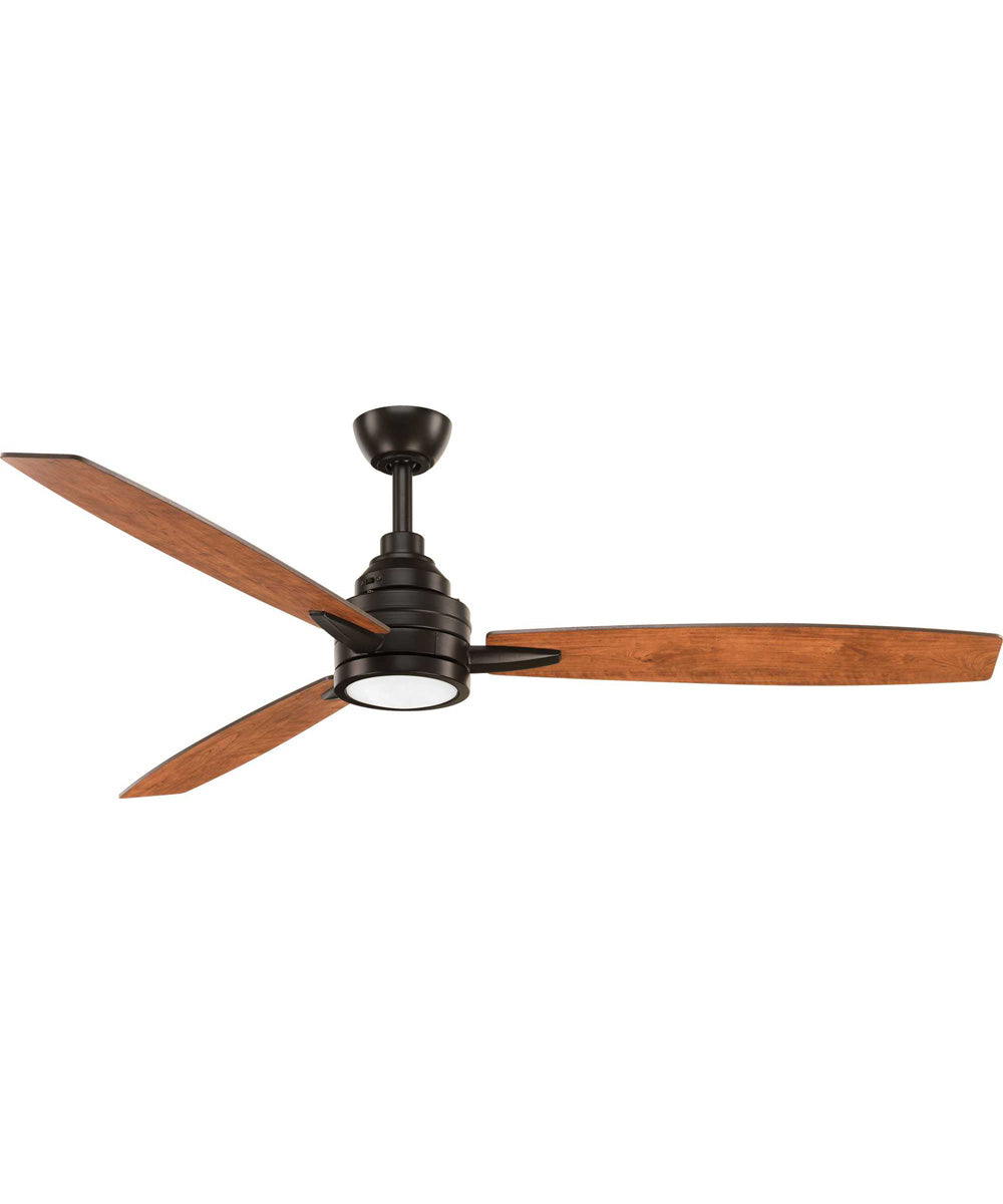 Gaze 60" LED 3-Blade Ceiling Fan Antique Bronze