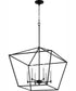 Gabriel 6-light Nook Chandelier Textured Black