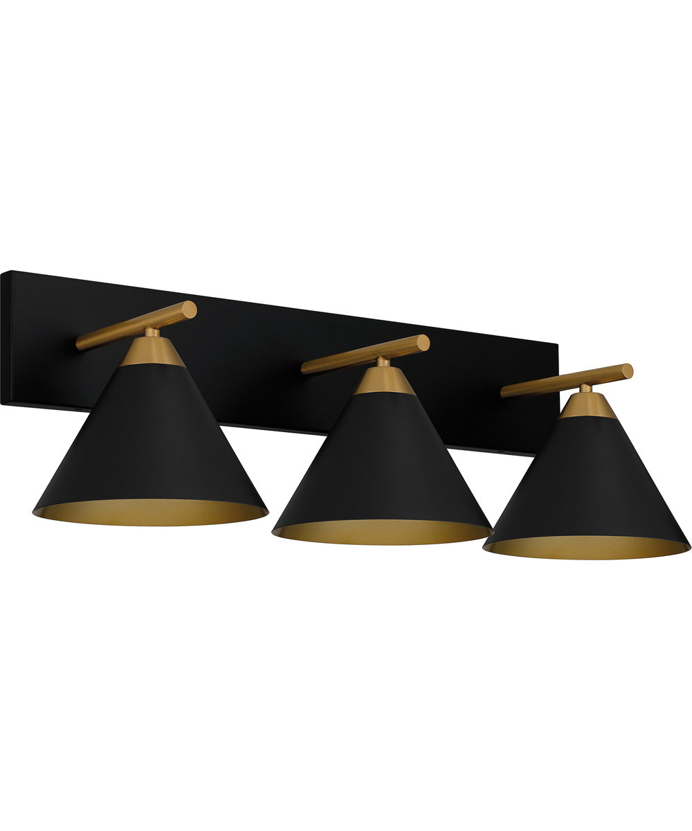 Mastro Large 3-light Bath Light Matte Black