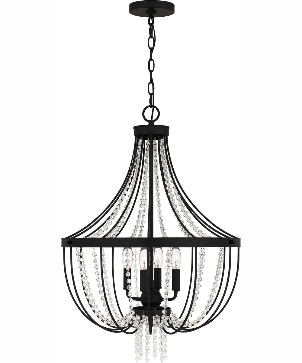 Adelaide 4-light Pendant Matte Black