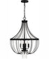 Adelaide 4-light Pendant Matte Black