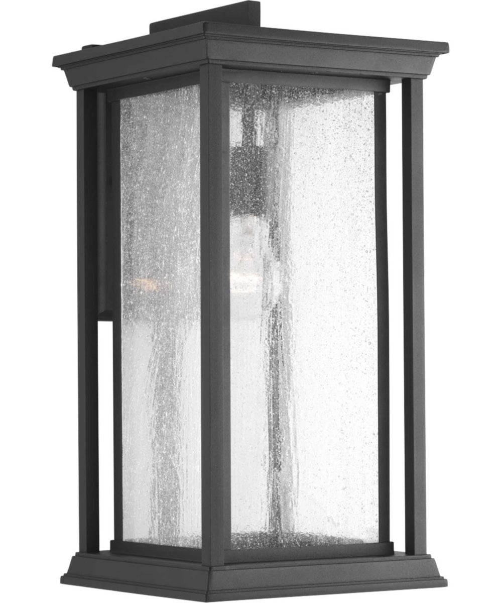 Endicott 1-Light Extra-Large Wall Lantern Textured Black