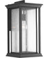 Endicott 1-Light Extra-Large Wall Lantern Textured Black