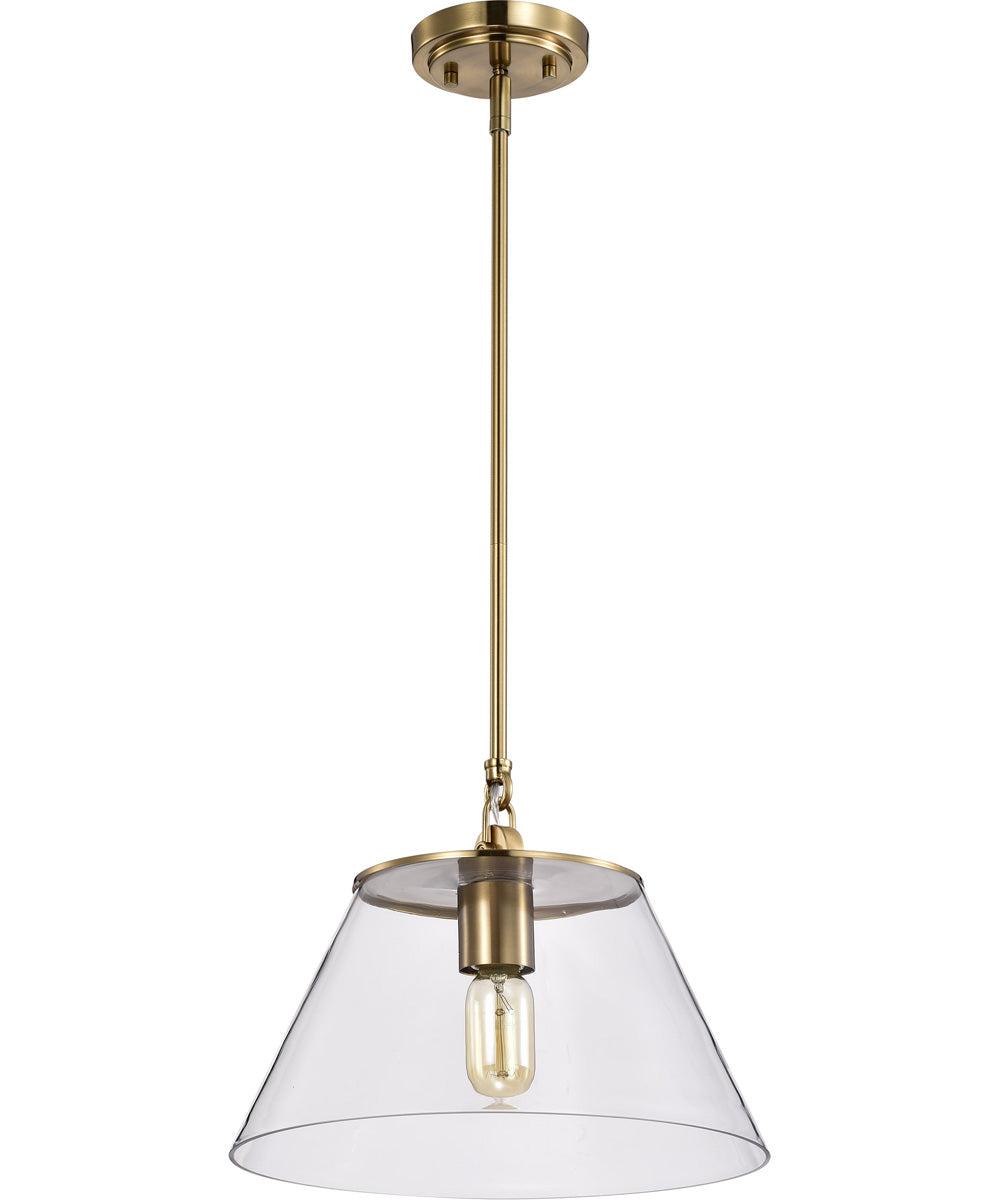Dover 1-Light Pendant Vintage Brass