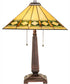 23" High Diamond Band Mission Table Lamp