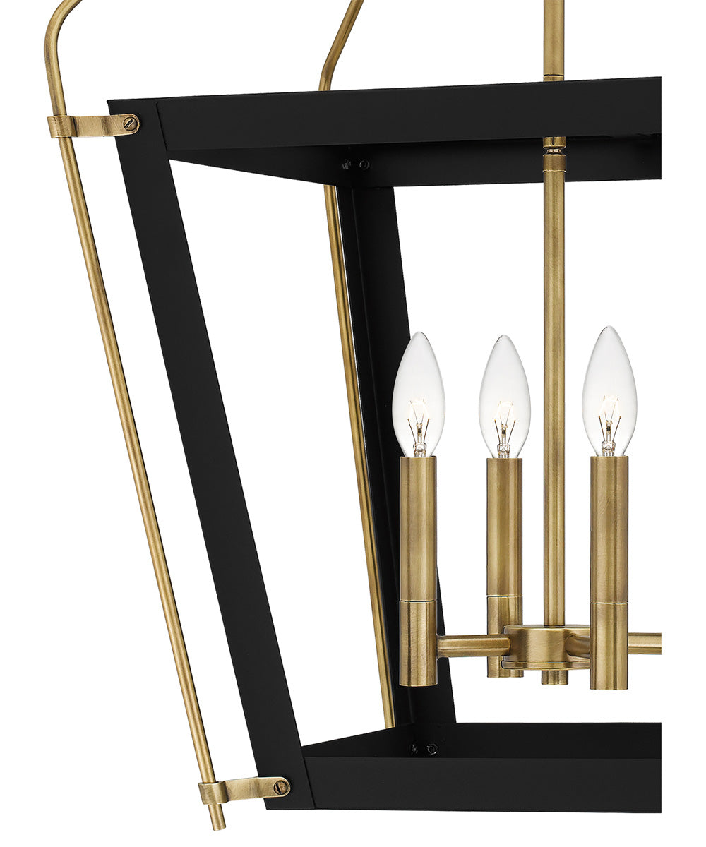 Abbeville 4-light Pendant Earth Black