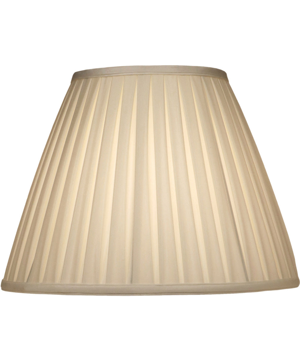 8x16x12 Ivory Shadow Box Pleat Empire Softback Lampshade