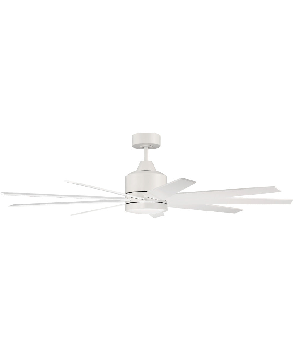 Champion 1-Light Indoor/Outdoor Specialty Ceiling Fan (Blades Included) Matte White