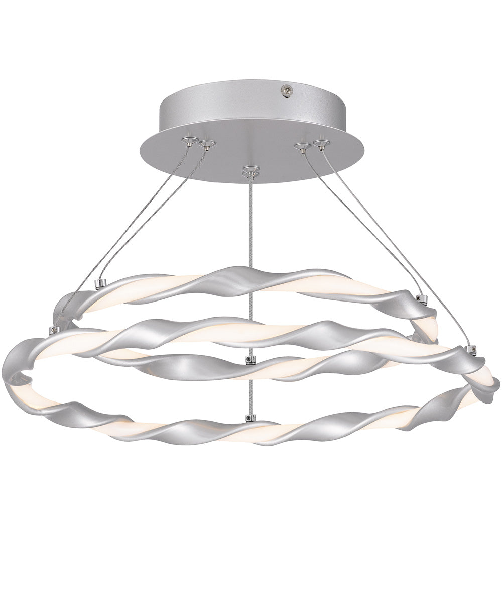 Finale  Semi Flush Mount Dipped Silver