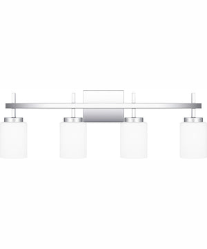 Wilburn Extra Large 4-light Bath Light Polished Chrome