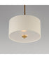 Bongo 2-Light Pendant / Semi-Flush Mount Natural Aged Brass