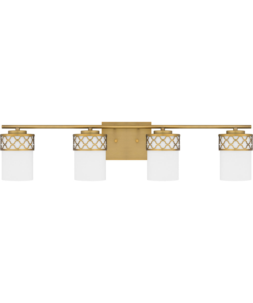 Tenley Extra Large 4-light Bath Light Aged Brass