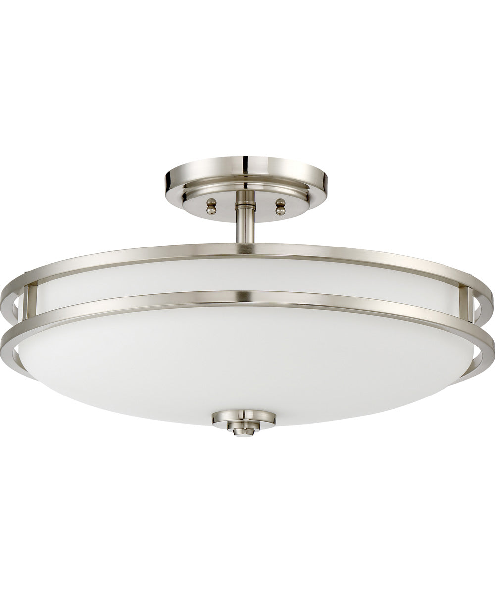 Cadet Large 4-light Semi Flush Mount Brushed Nickel