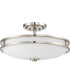 Cadet Large 4-light Semi Flush Mount Brushed Nickel