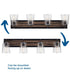 Briarwood 4-Light Clear Glass Coastal Bath Vanity Light Antique Bronze