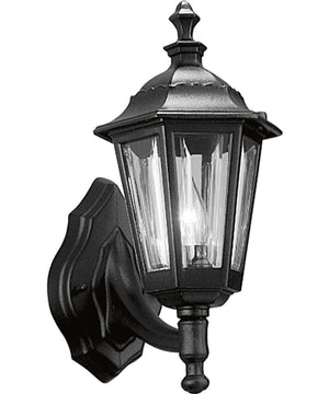 Cast Lantern 1-Light Wall Lantern Textured Black