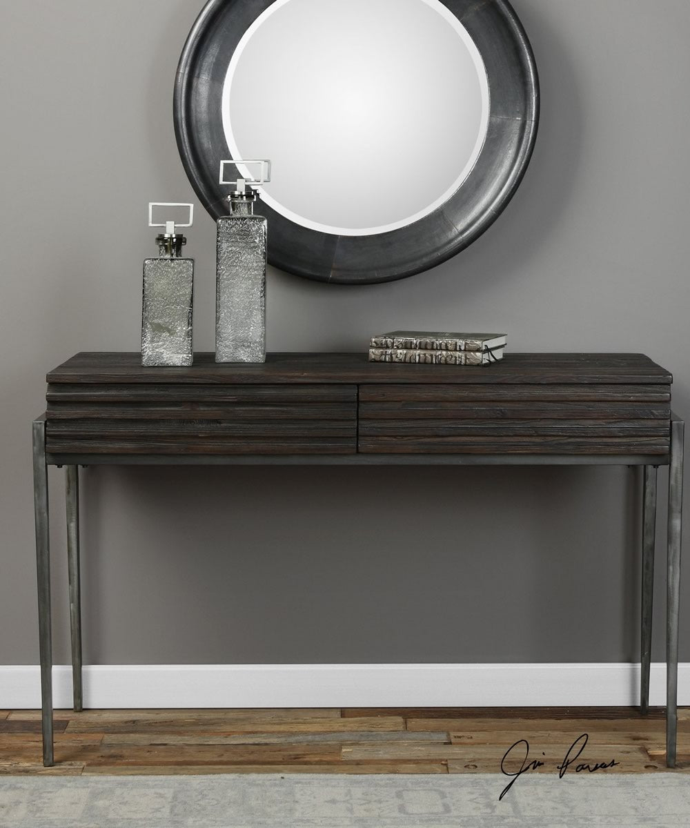 31"H Morrigan Industrial Console Table