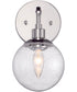 Que 1-Light Wall Sconce Chrome