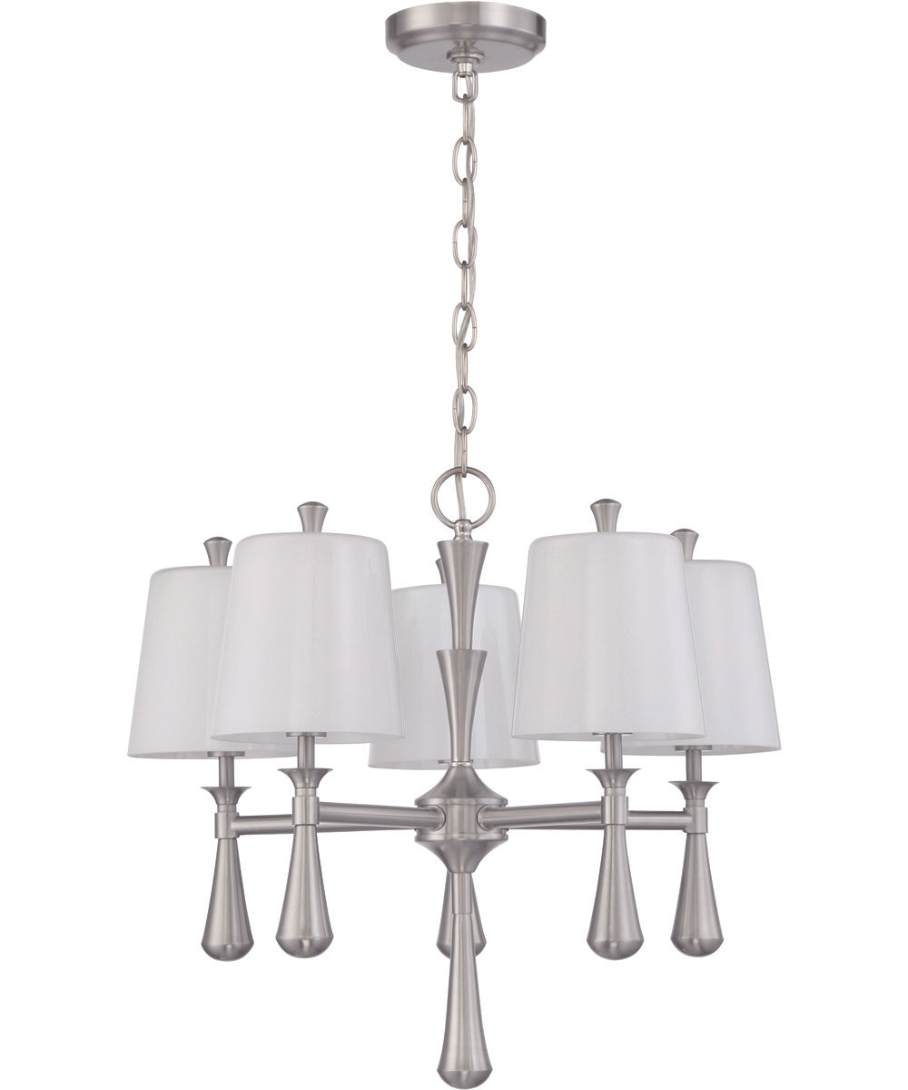 Palmer 5-Light Chandelier Brushed Polished Nickel